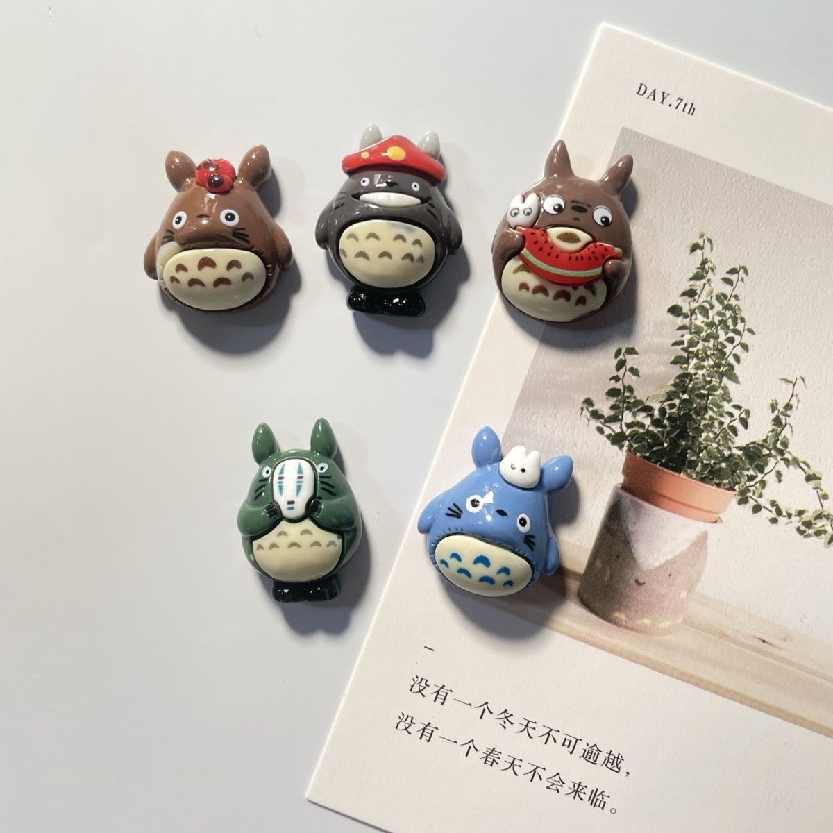 Resin Art Sticker - Totoro Anime Resin Fridge Magnet Cute