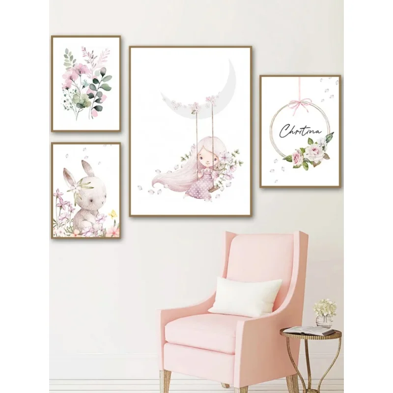 Nordic Cartoon Aesthetics Wall - Resin Art Aesthetic ulasan dan harga