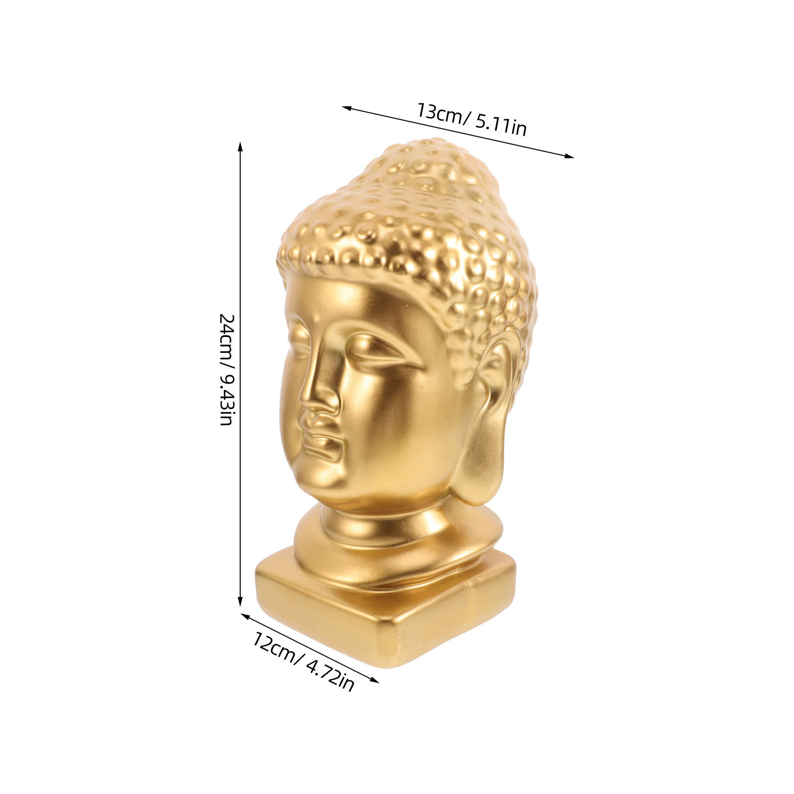 Resin Buddha Head Art Statue E - Resin Art Decor ulasan dan harga