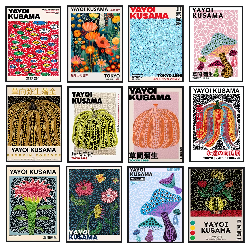 Yayoi Kusama Art Poster, Abstr - Resin Art Images ulasan dan harga
