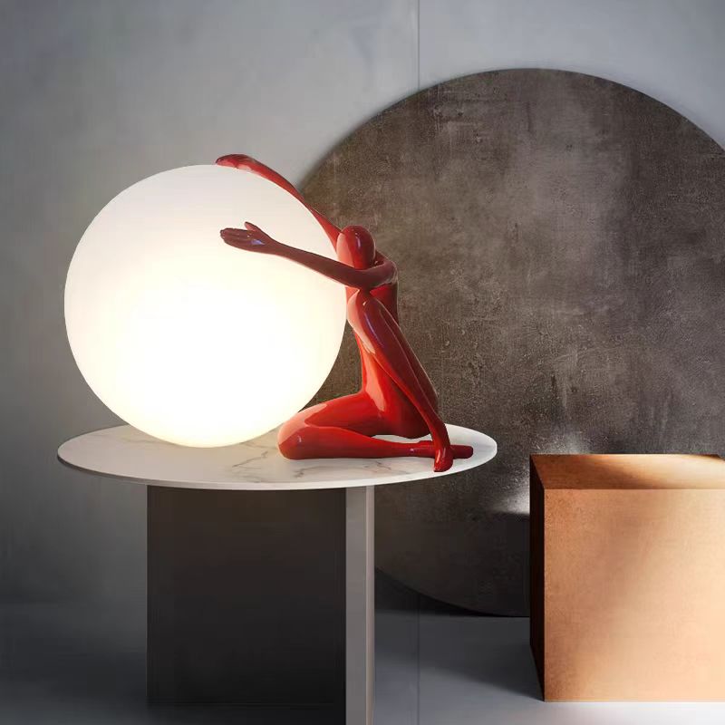 Nordic Art Floor Lamp Abstract - Resin Art In Floor ulasan dan harga