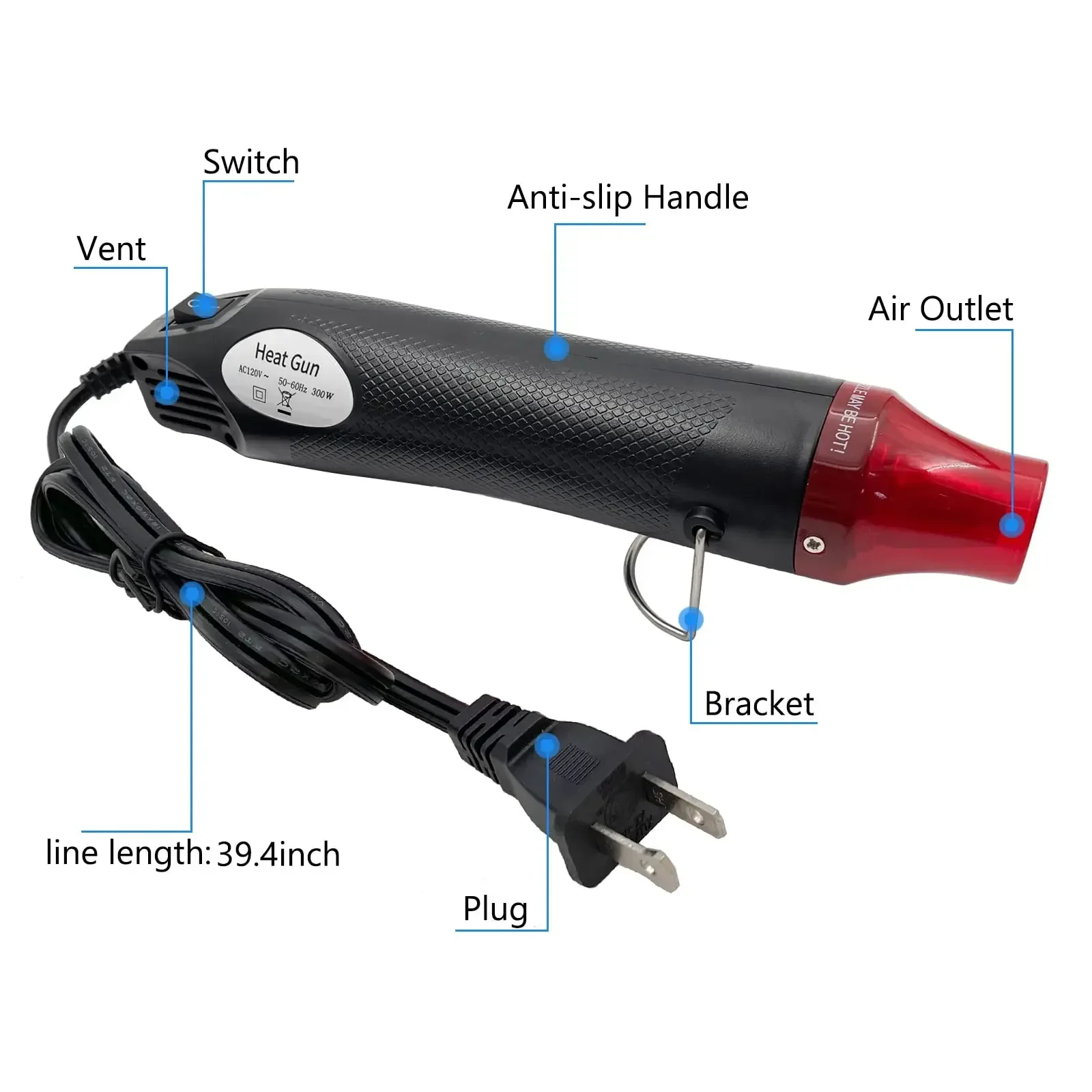 Mini Hot Air Heat Gun 220V/110 - Resin Art Heat Gun ulasan dan harga