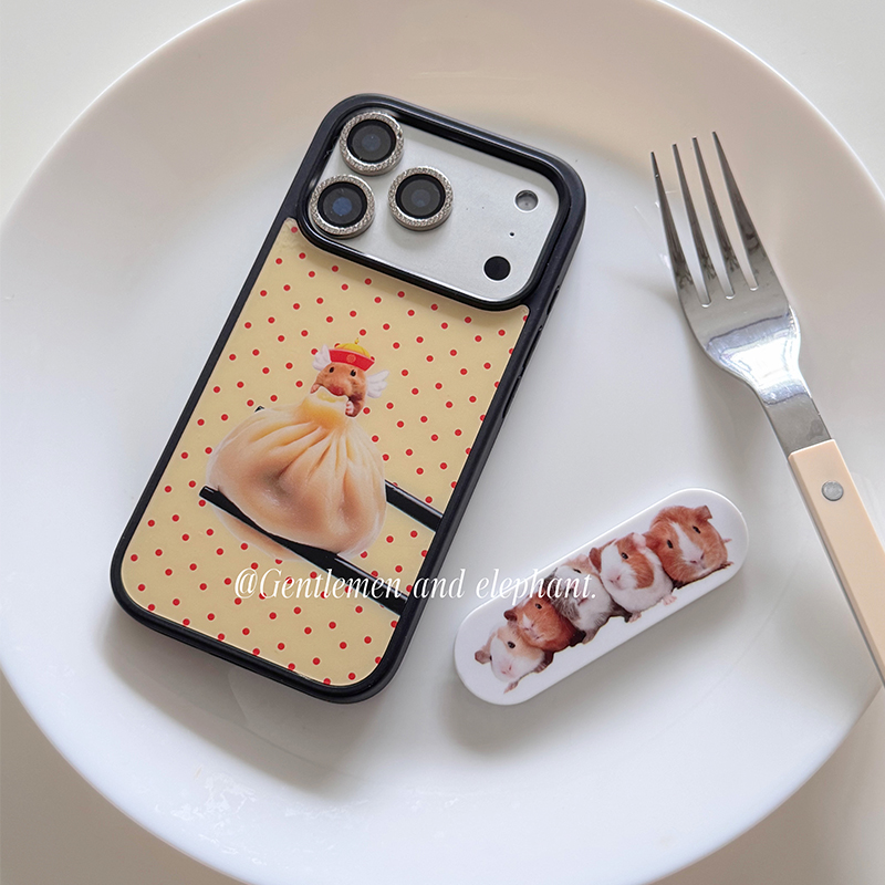Korean Ins Xiaolongbao Guinea  - Resin Art Phone Case ulasan dan harga