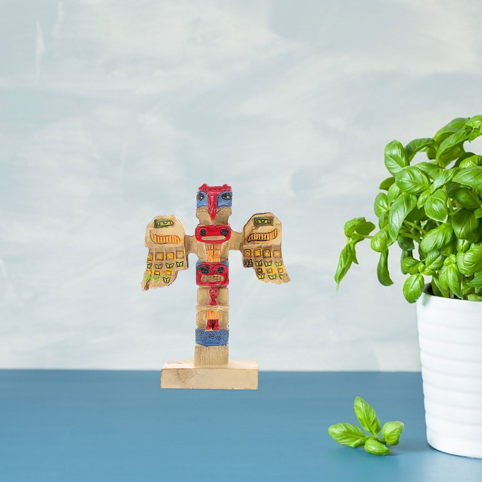 Resin Tribal Symbol Statue Val - Resin Artist ulasan dan harga