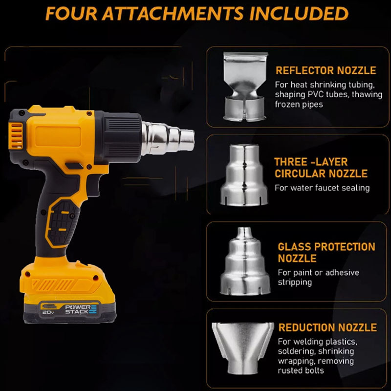 Cordless Heat Gun Hot Air Gun  - Resin Art Heat Gun ulasan dan harga