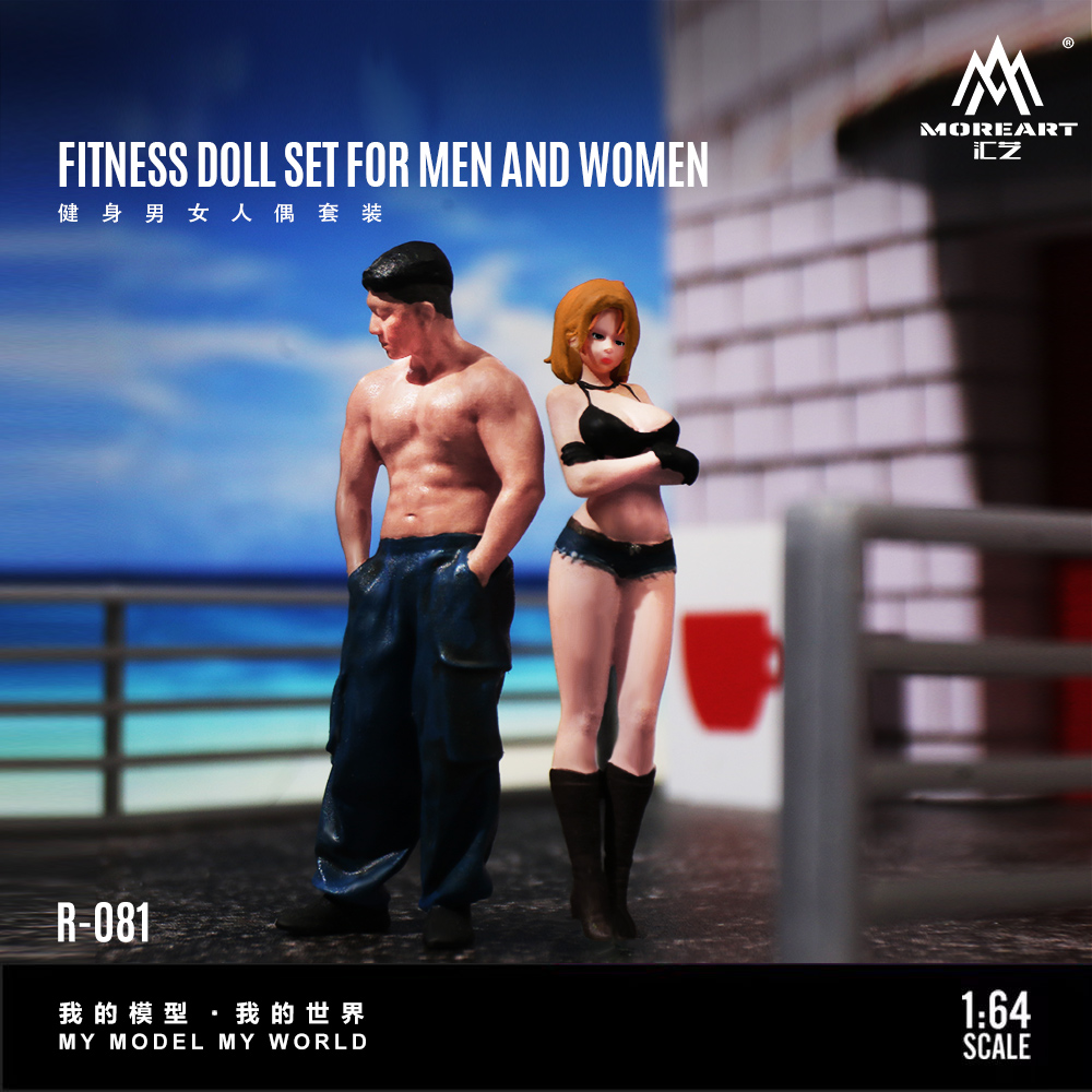 More Art 1:64 Fitness Male and - Resin Art Decor ulasan dan harga