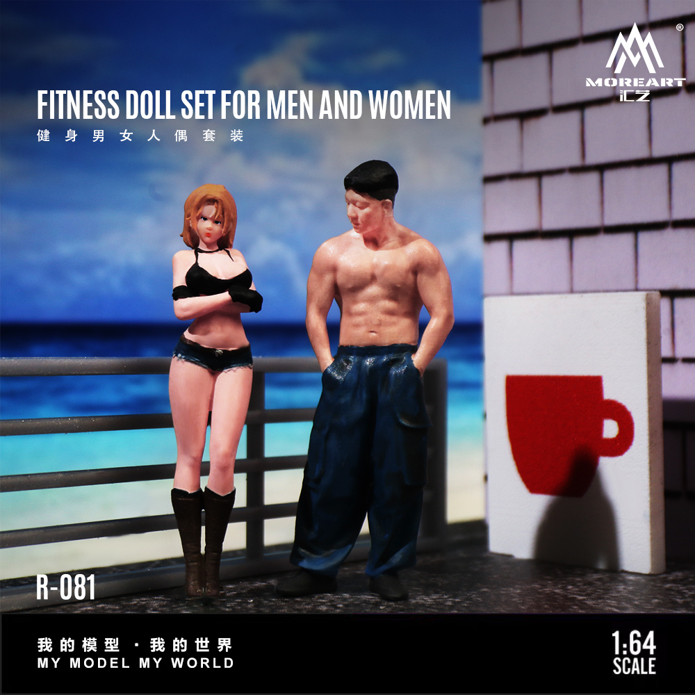 More Art 1:64 Fitness Male and - Resin Art Decor ulasan dan harga