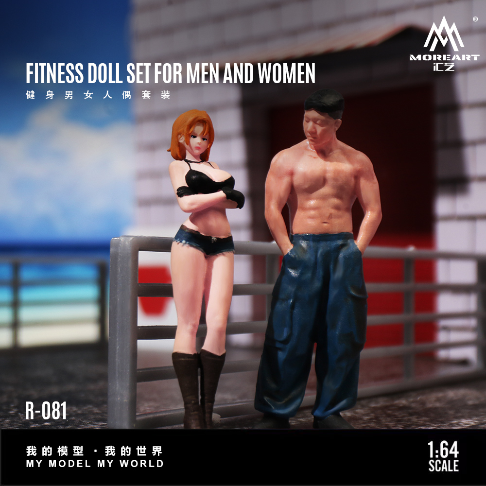 More Art 1:64 Fitness Male and - Resin Art Decor ulasan dan harga