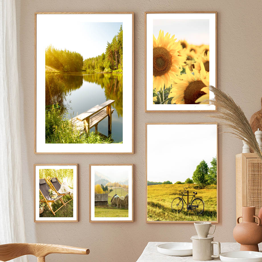 Spring Sunflower Idyllic Lake  - Resin Art Aesthetic ulasan dan harga