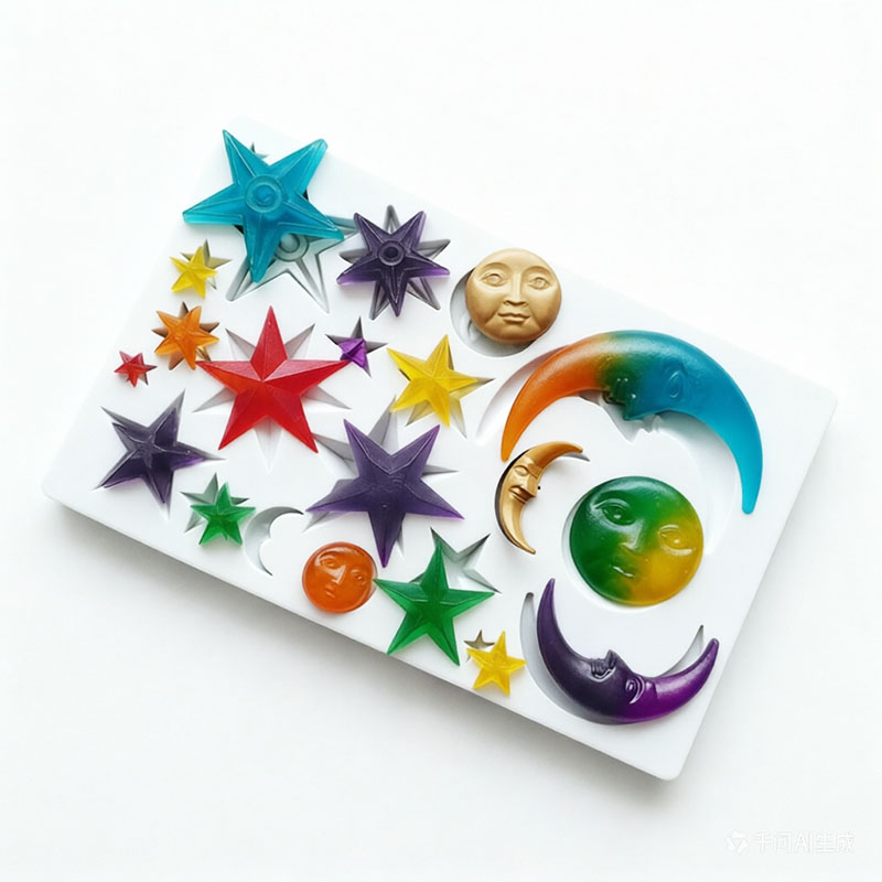 Sun Face Moon Stars Polymer Cl - Resin Art Kit With Molds ulasan dan harga
