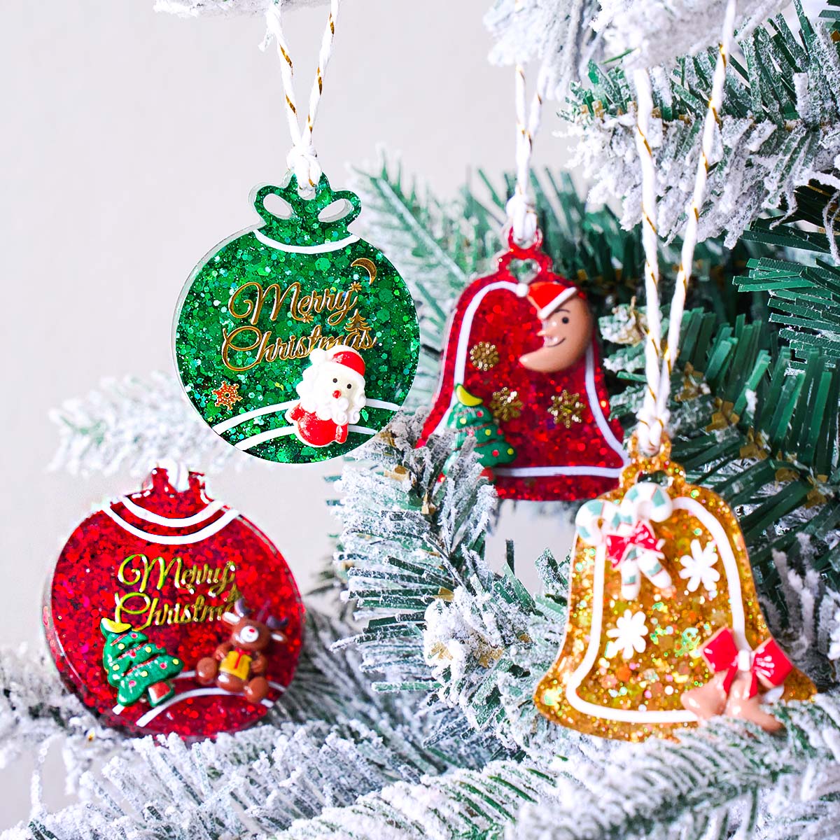 Xmas Tag Pendant Silicone Mold - Resin Art Kit With Molds ulasan dan harga