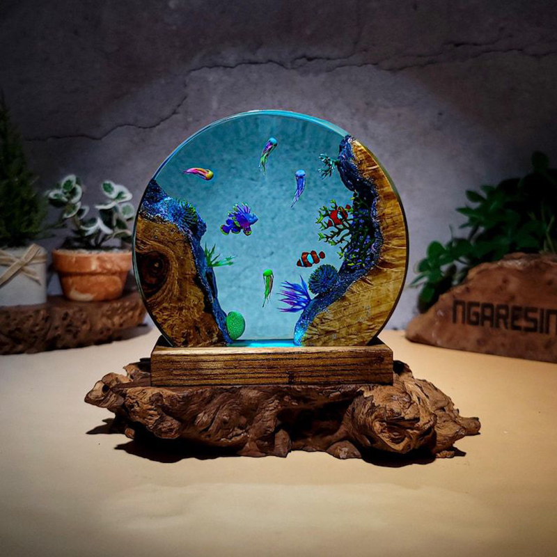 Ocean Aquarium Organism Resin  - Resin Art Decor ulasan dan harga
