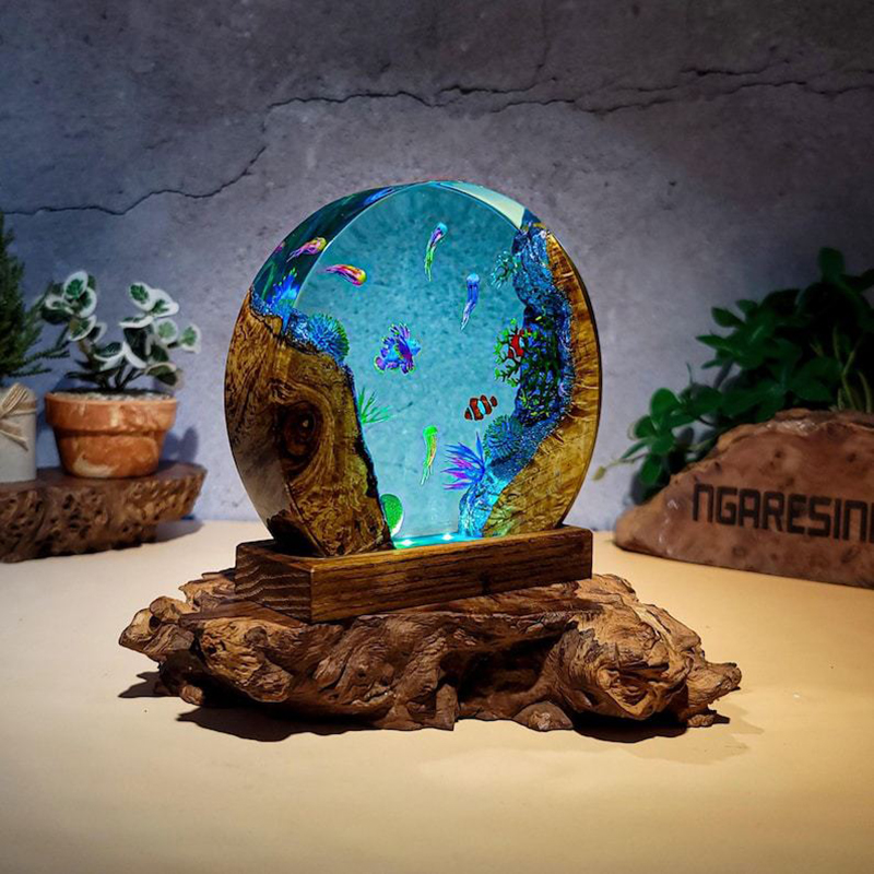 Ocean Aquarium Organism Resin  - Resin Art Decor ulasan dan harga