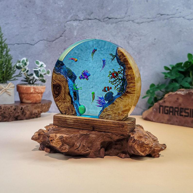 Ocean Aquarium Organism Resin  - Resin Art Decor ulasan dan harga
