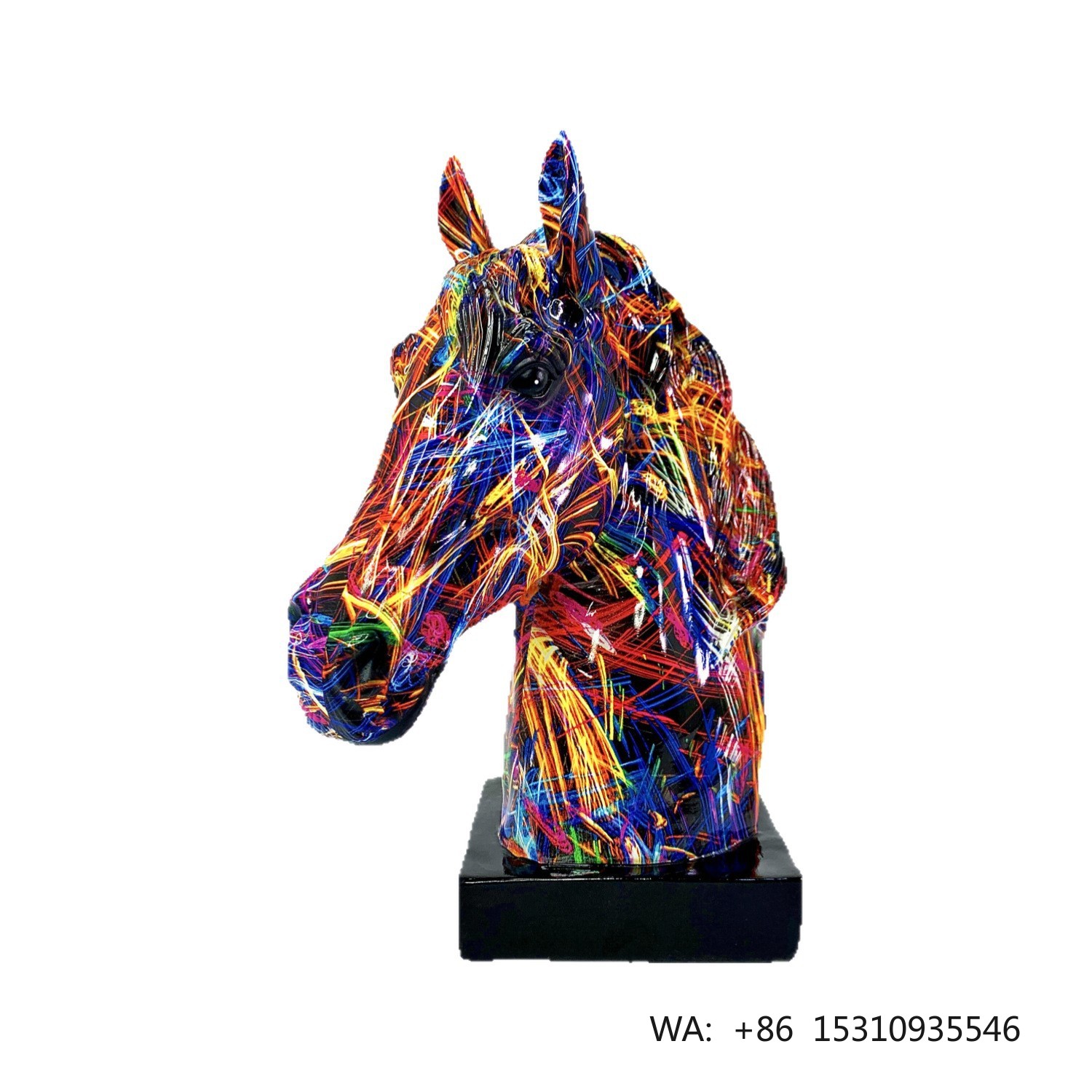 Creative Resin  Horse Head Orn - Resin Art Decor ulasan dan harga
