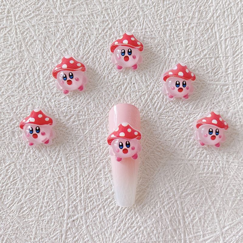 2/10/20pcs Kirby Nail Charms 3 - Resin Art Decor ulasan dan harga