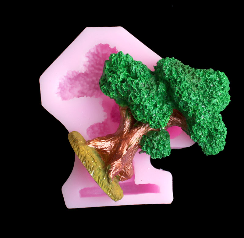 Pine tree silica gel mold DIY  - Resin Art Kit With Molds ulasan dan harga