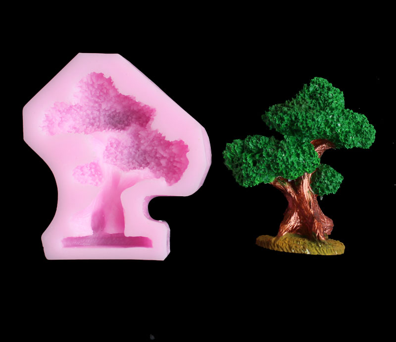 Pine tree silica gel mold DIY  - Resin Art Kit With Molds ulasan dan harga