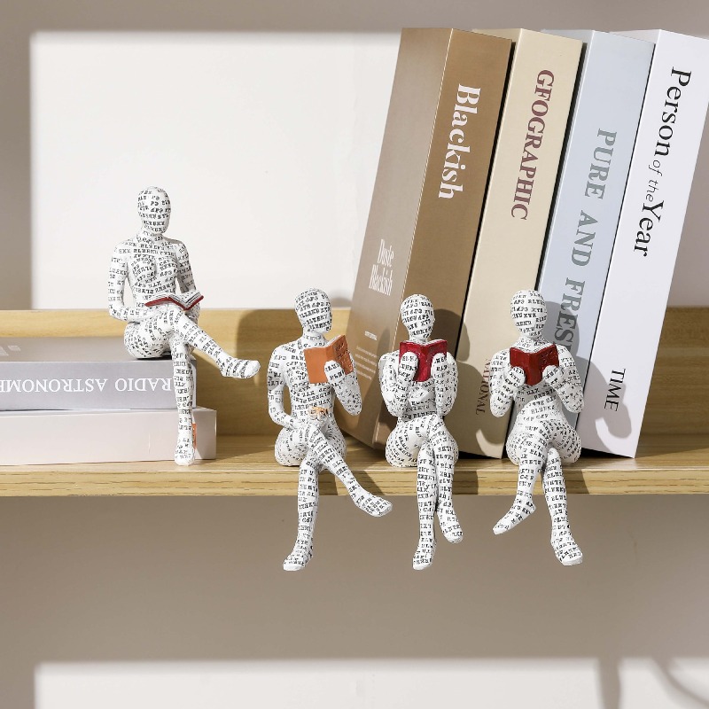 1pc Mini Reading Female Image  - Resin Art Images ulasan dan harga