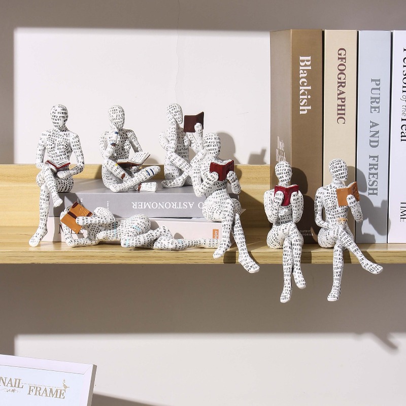 1pc Mini Reading Female Image  - Resin Art Images ulasan dan harga