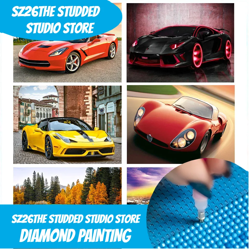 Sz26The Studded Peinture diama - Resin Art Images ulasan dan harga