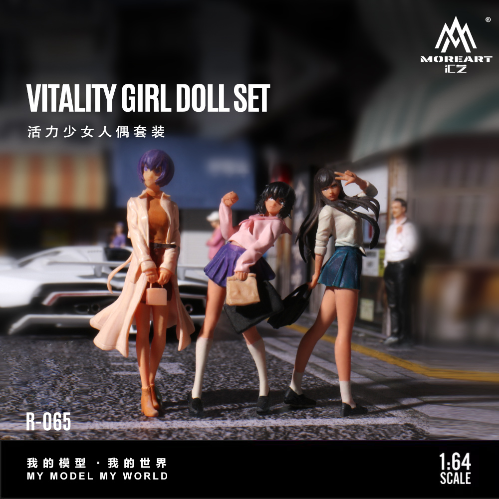 More Art 1:64 Dynamic Girl Dol - Resin Art Decor ulasan dan harga