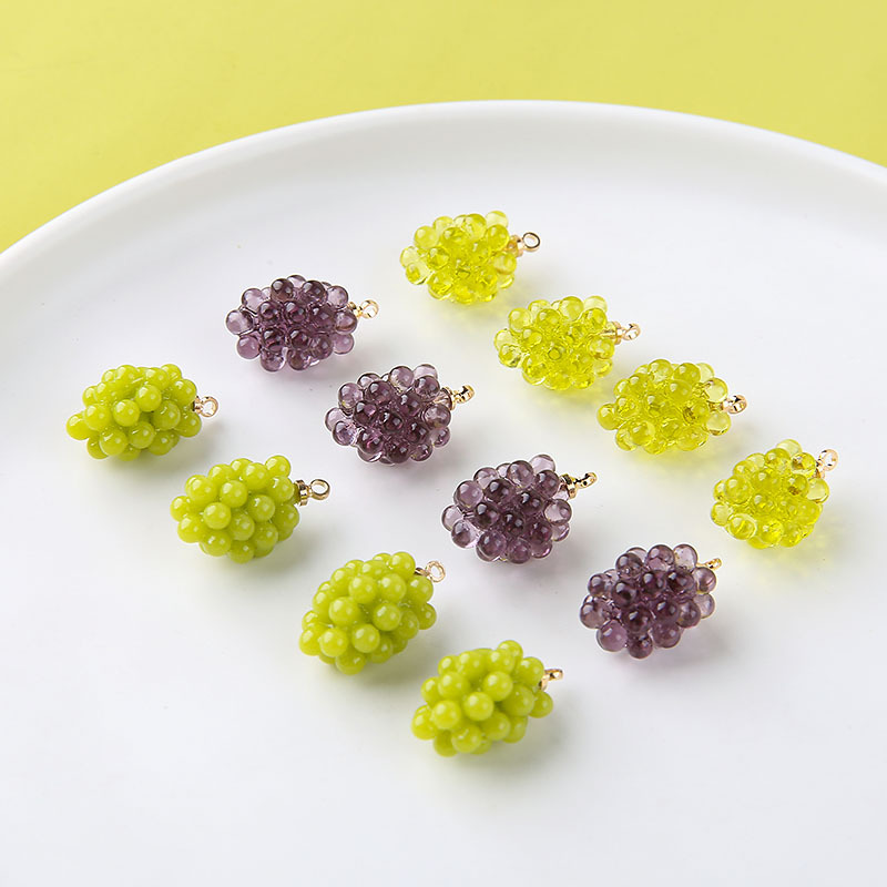 6pcs Cute Little Grapes Resin  - Resin Art Kits For Adults ulasan dan harga