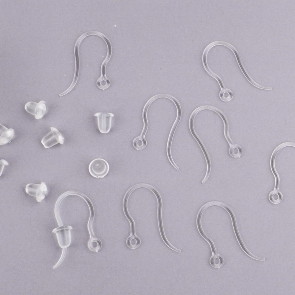 40pcs Clear Plastic Earring Ho - Resin Art Kits For Adults ulasan dan harga