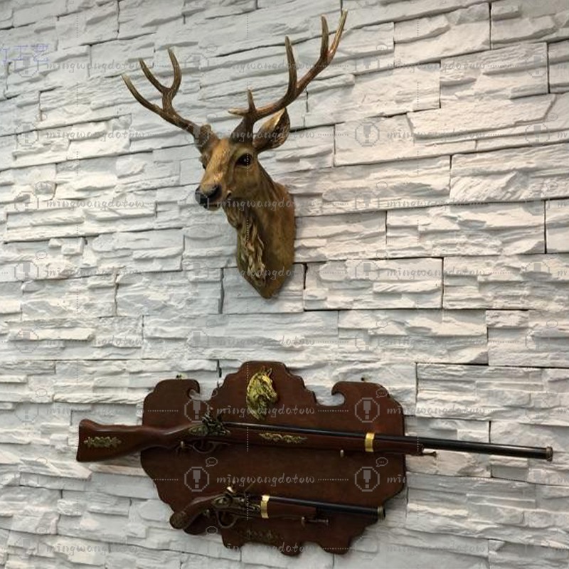 Faux Deer Head 17 inch Faux An - Resin Art Decor ulasan dan harga