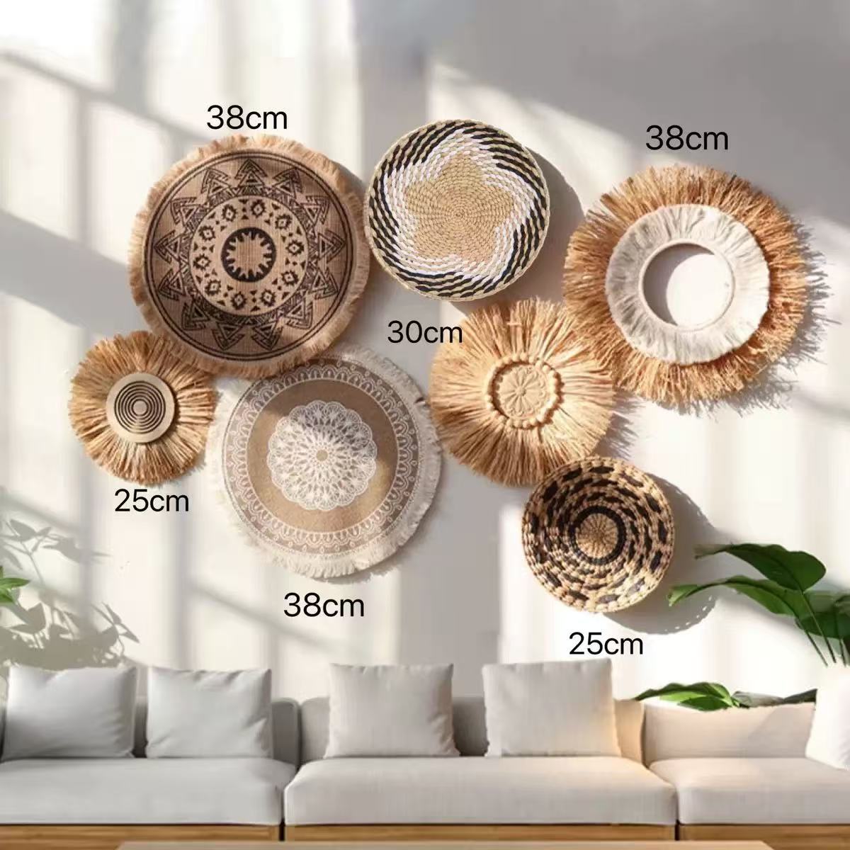 Boho Straw Wall Decor Grass We - Resin Art Aesthetic ulasan dan harga