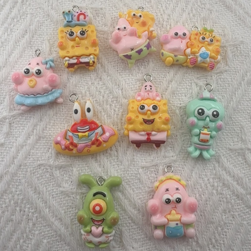 10pcs cartoon resin pendant, D - Resin Art Kits For Adults ulasan dan harga