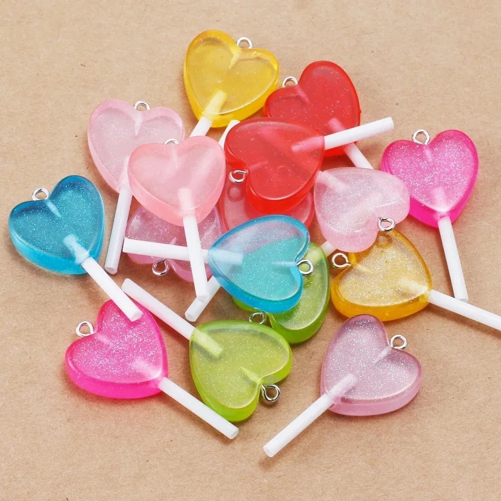 10Pcs Kawaii Sparkly Heart Lol - Resin Art Kits For Adults ulasan dan harga