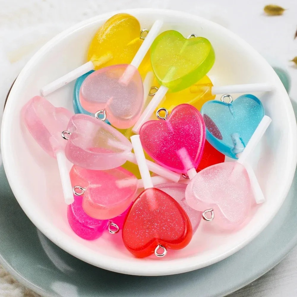 10Pcs Kawaii Sparkly Heart Lol - Resin Art Kits For Adults ulasan dan harga