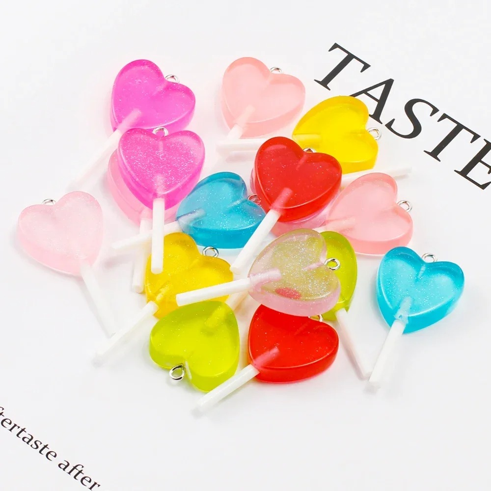 10Pcs Kawaii Sparkly Heart Lol - Resin Art Kits For Adults ulasan dan harga