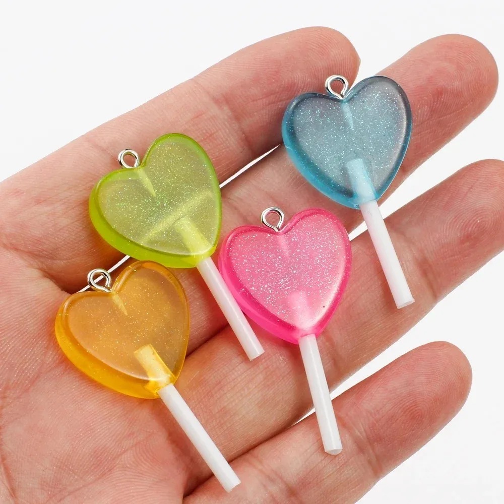 10Pcs Kawaii Sparkly Heart Lol - Resin Art Kits For Adults ulasan dan harga