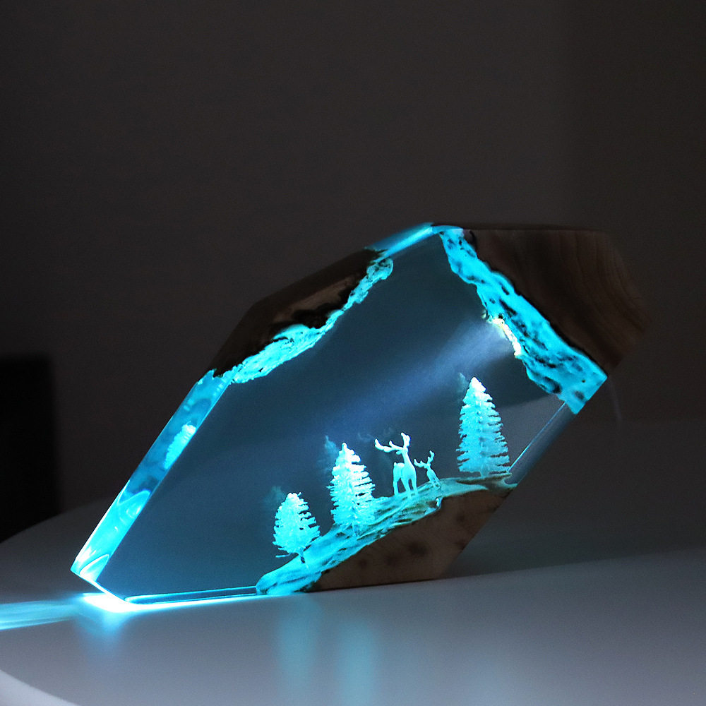 Forest Fairy Deer Desktop Art  - Resin Art Decor ulasan dan harga
