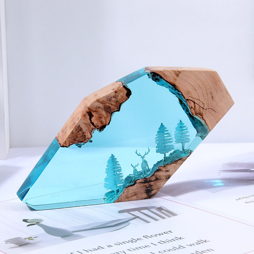 Forest Fairy Deer Desktop Art  - Resin Art Decor ulasan dan harga