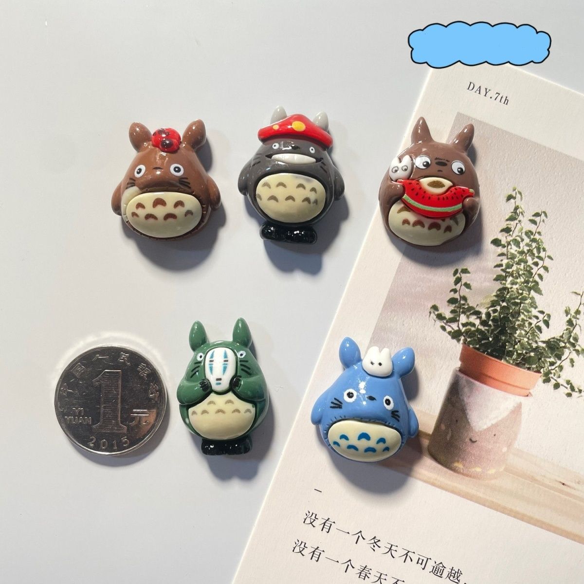Totoro Anime Resin Fridge Magn - Resin Art Sticker ulasan dan harga